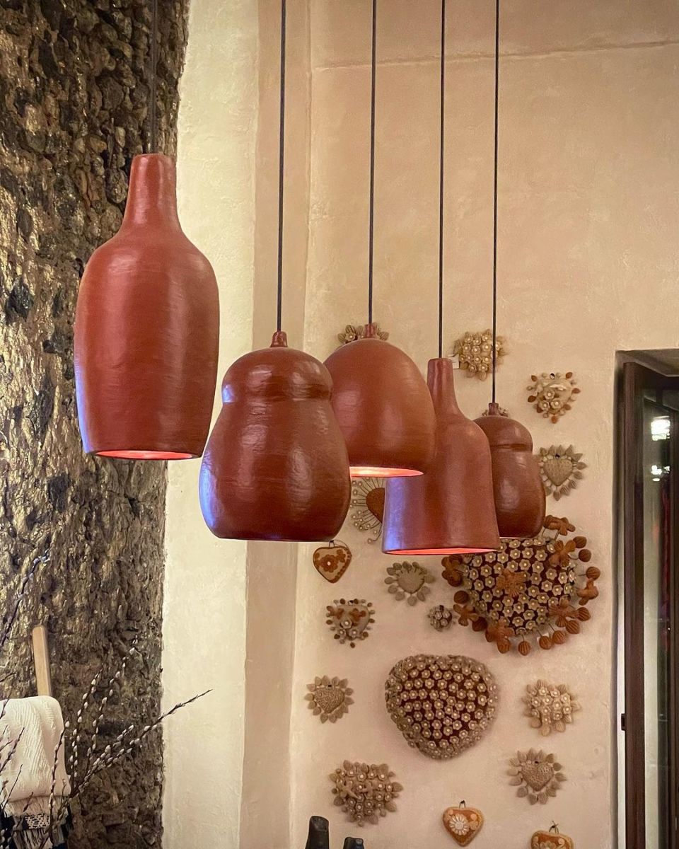 Lámparas de barro