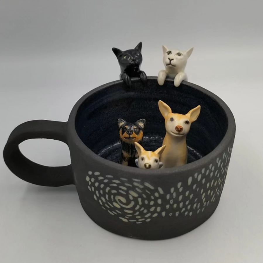tazas con perritos 