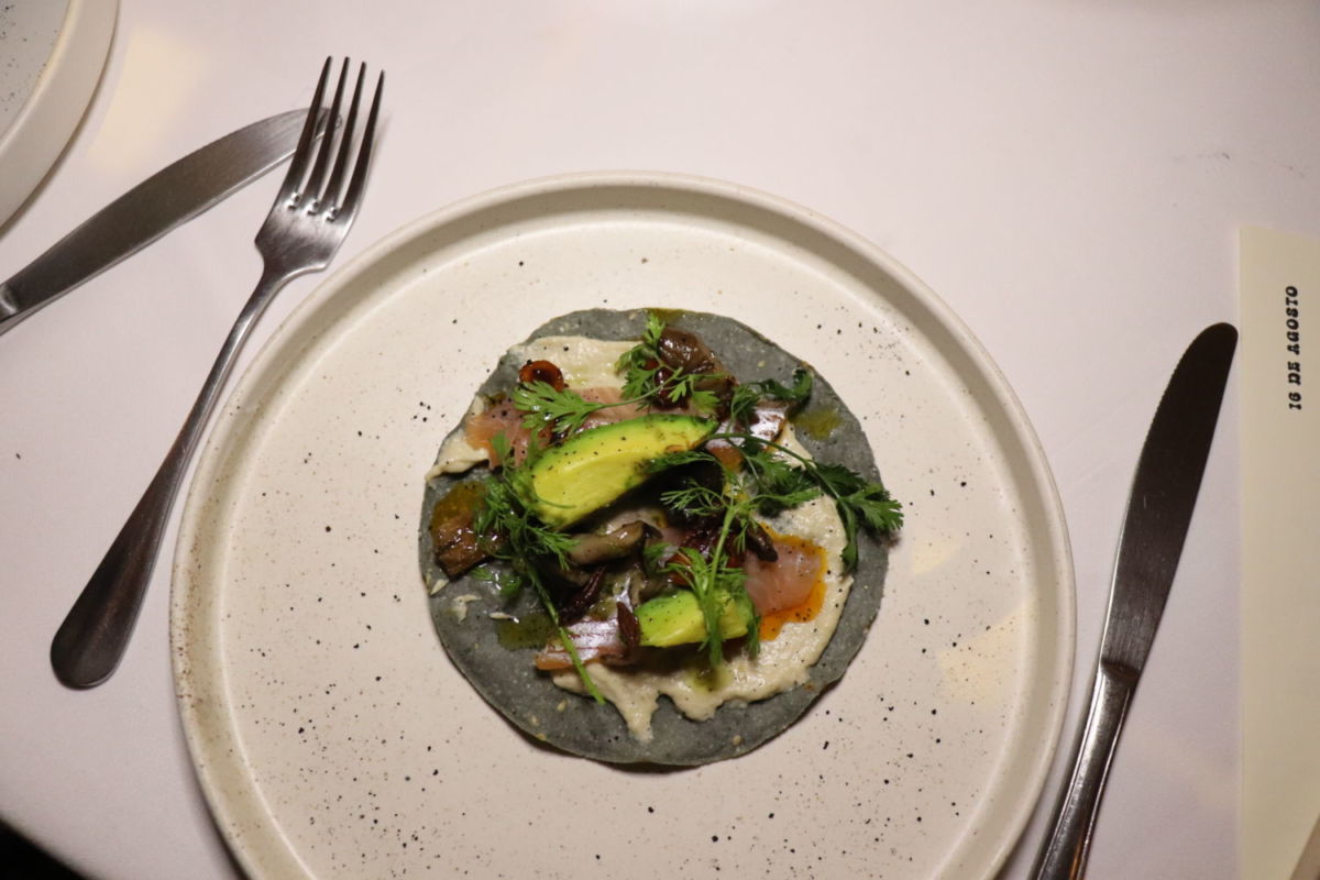 tostada de trucha 
