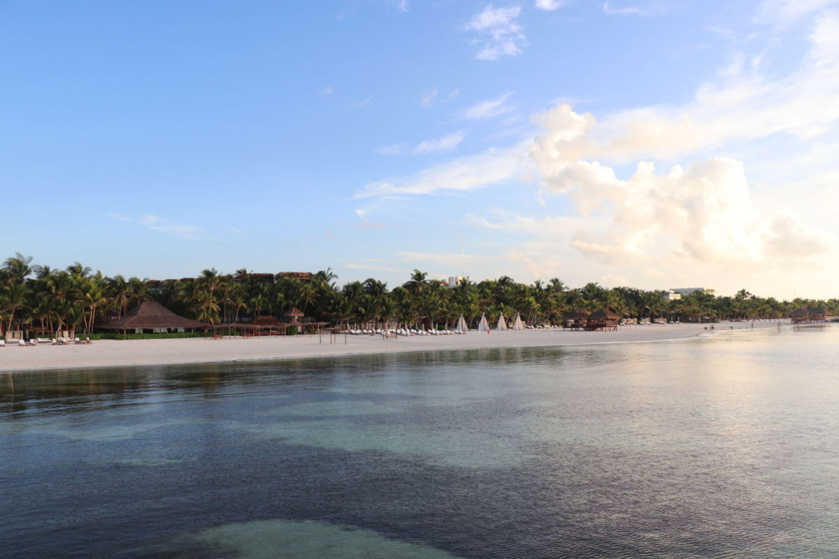 vista hacia el mar Caribe