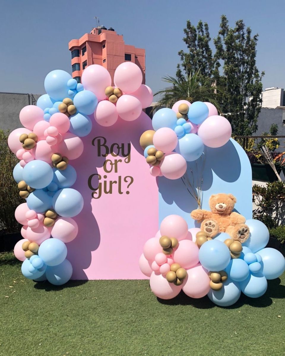 Decoración de 'gender reveal'
