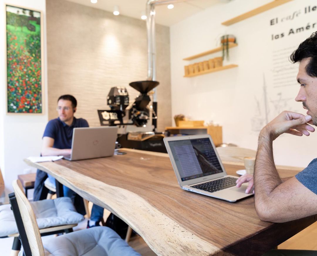 café y trabajo