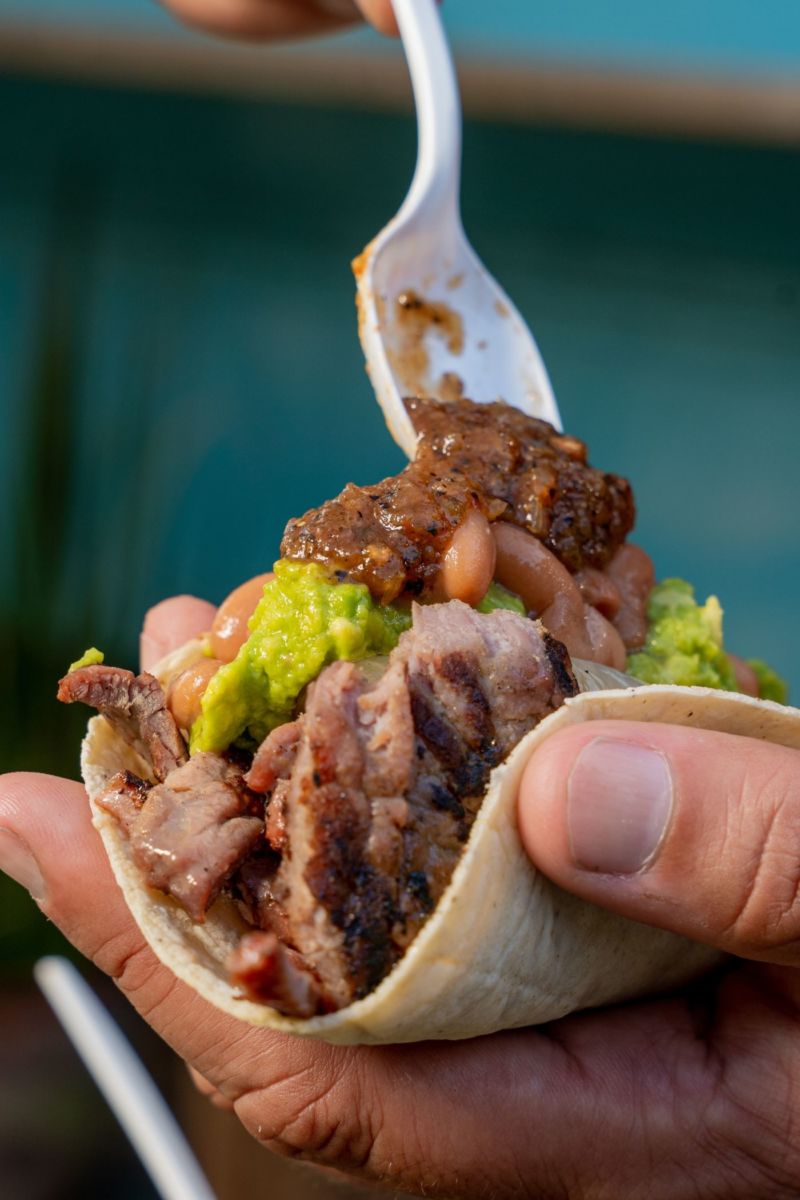 Tacos de carne asada estilo Tijuana