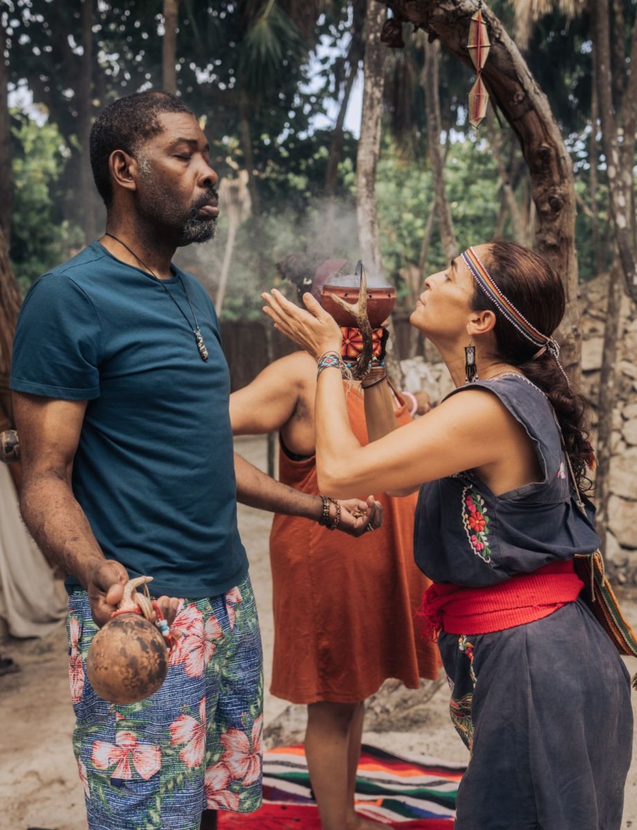 ritual maya con copal