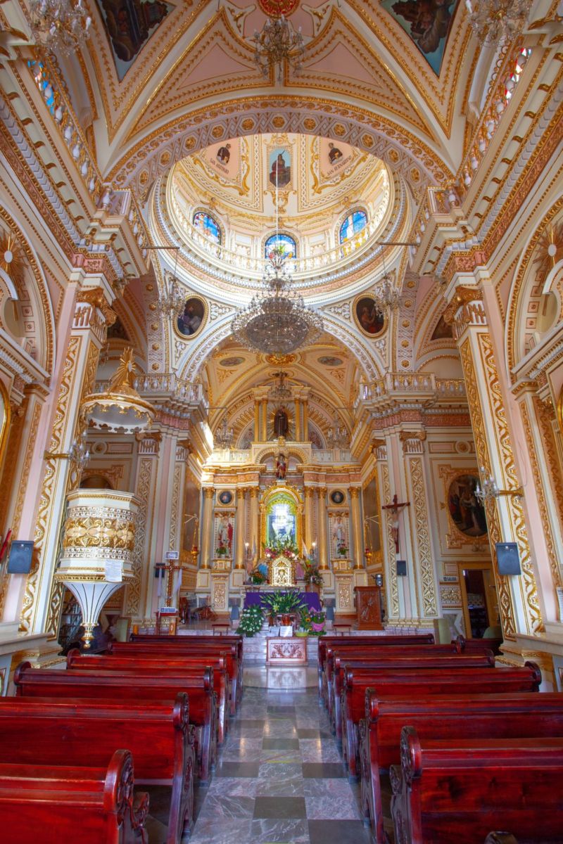 Interior del Santuario de la Vírgen de los Remedios