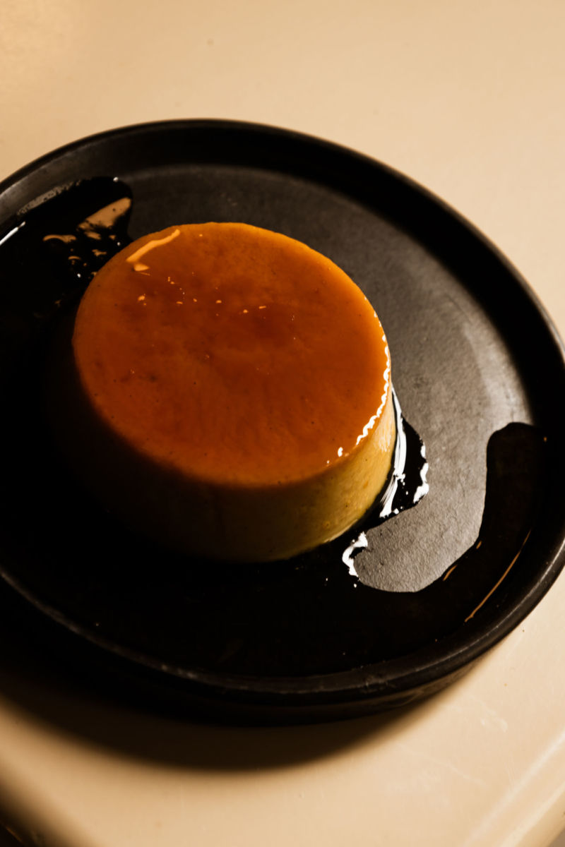 Flan de plátano