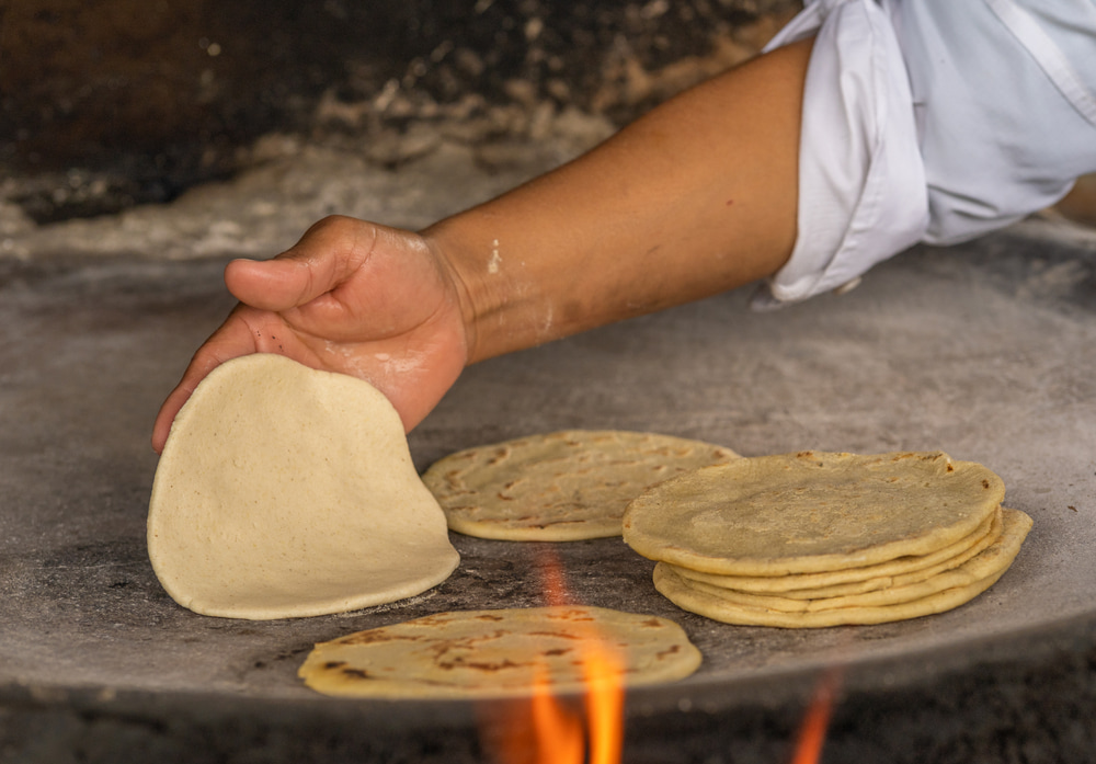 Tortillas hechas a mano en el Estado de México