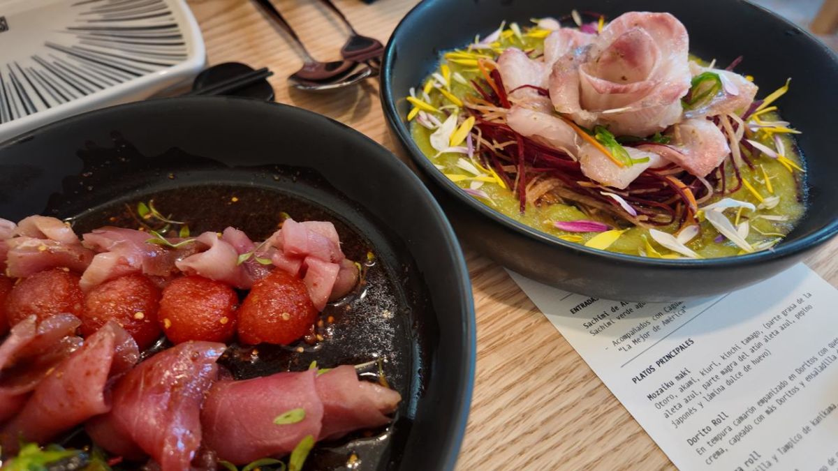 Sashimis deliciosos en la Roma.