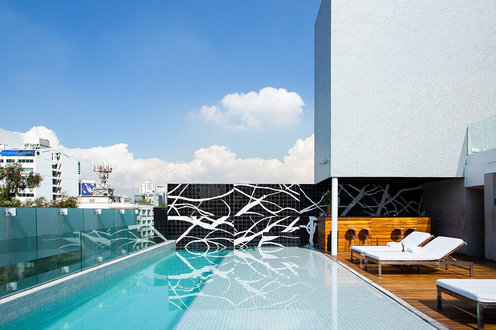 Alberca para ir con amigos. 