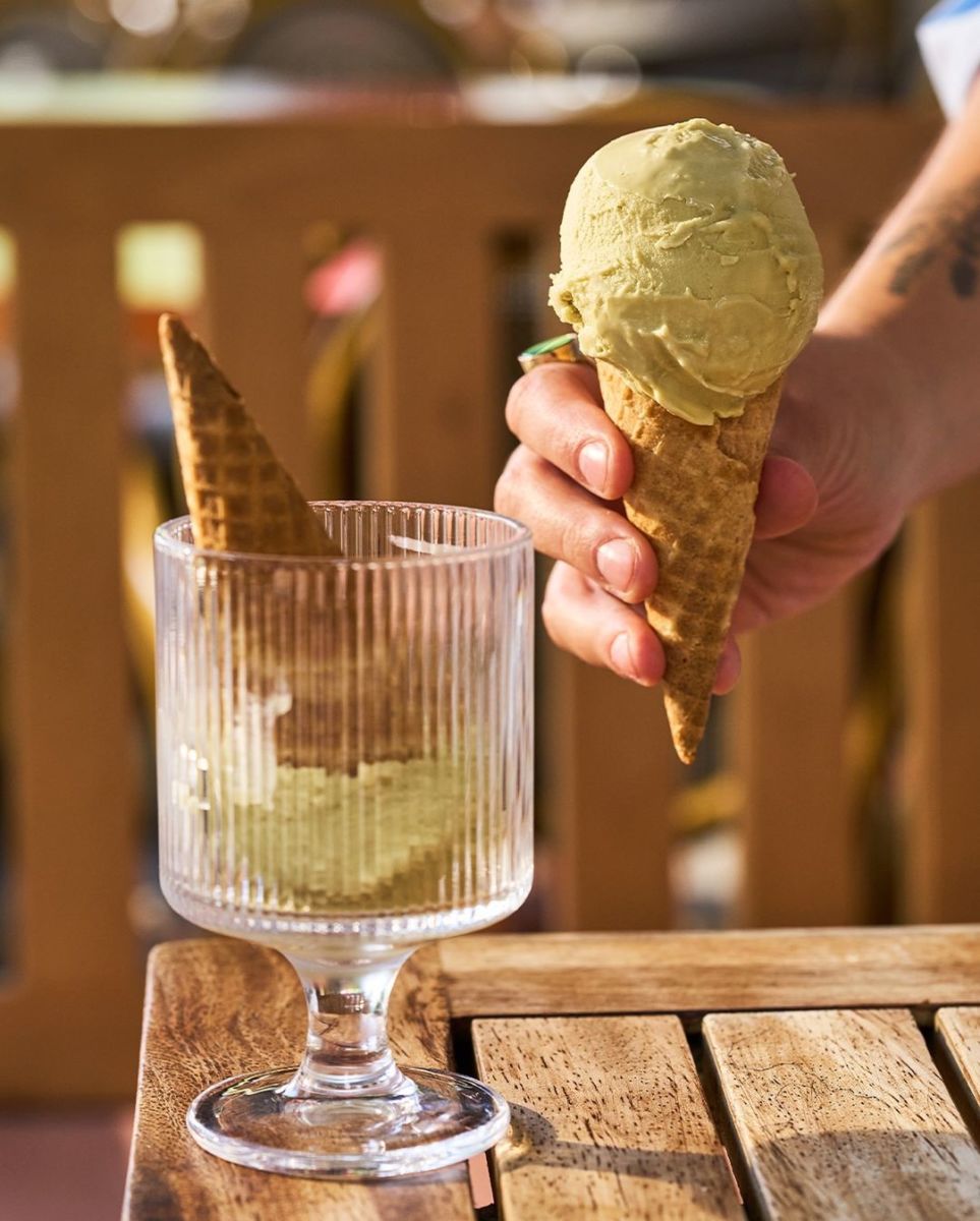 Helado de pistache individual