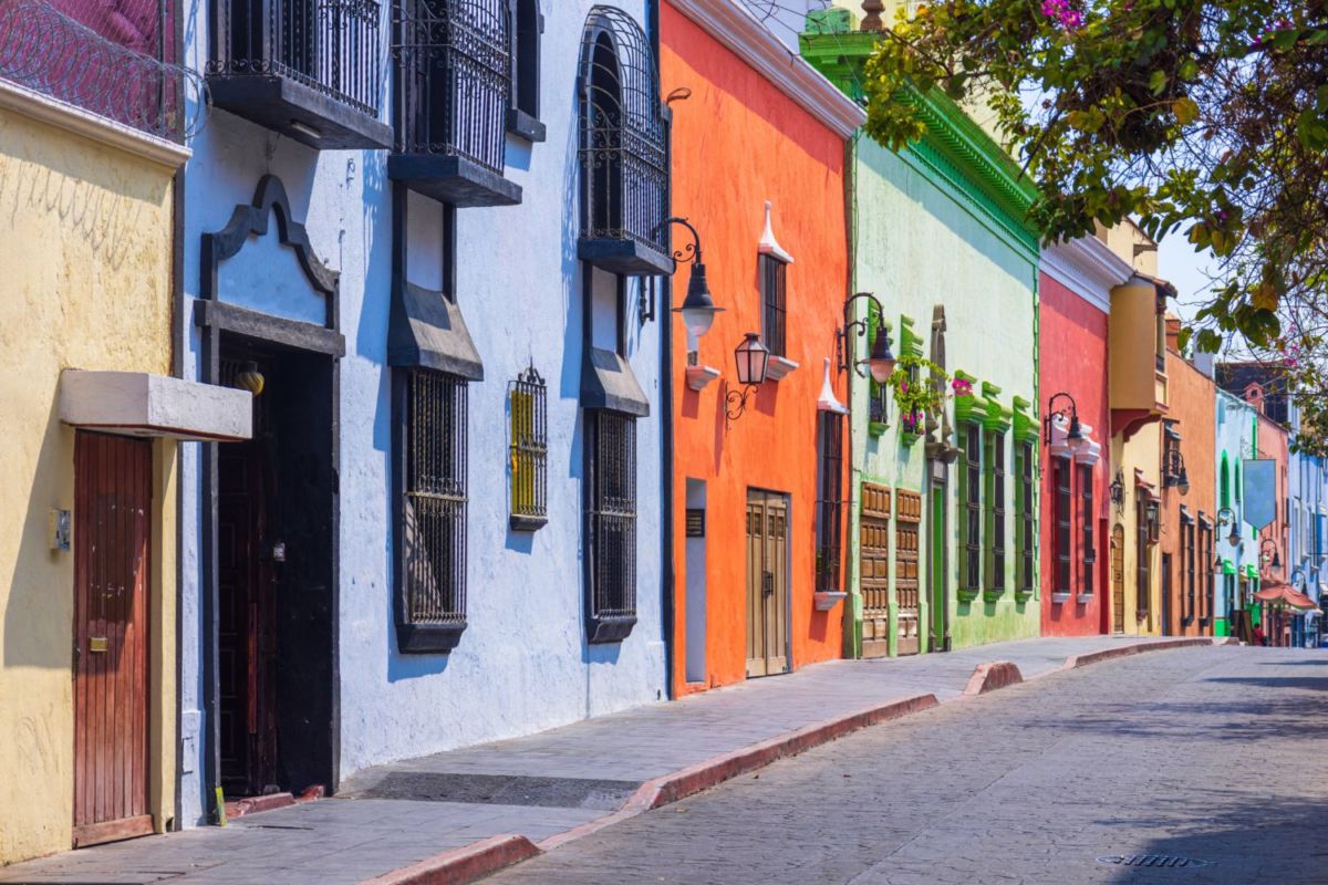 Calles coloridas en Cuernavaca.