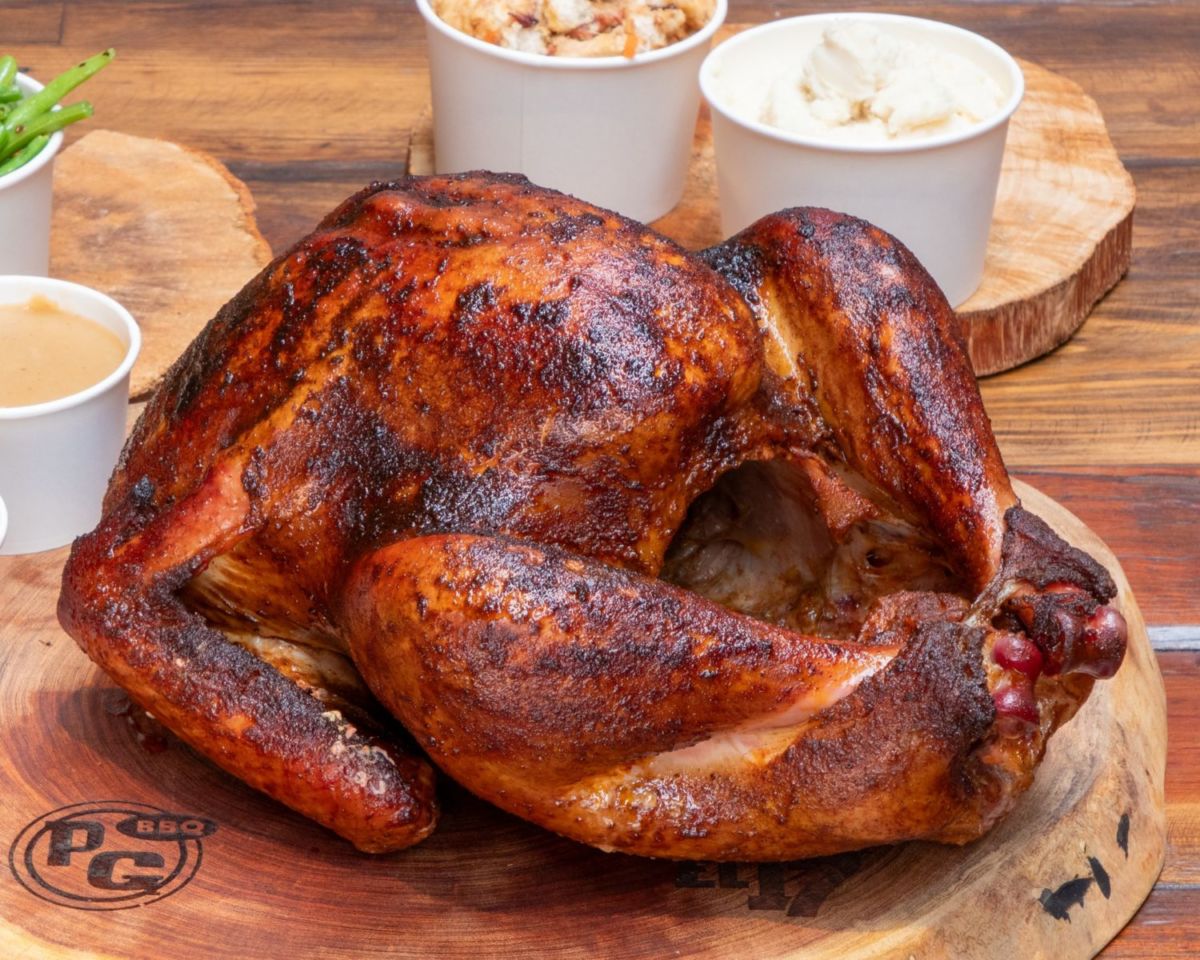 Pavo entero para llevar.