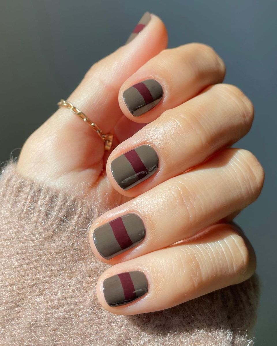 Manicura en color gris