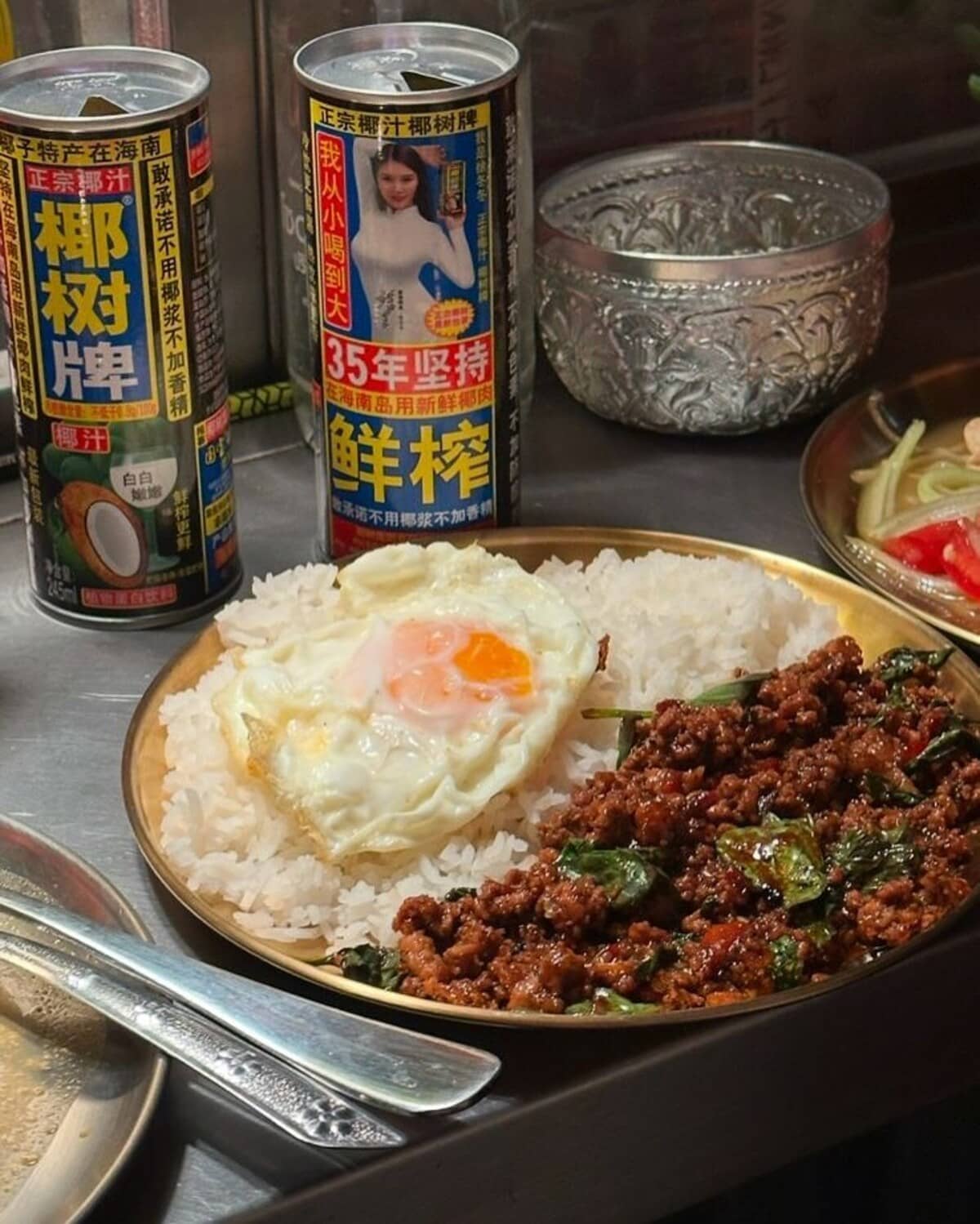 comida callejera tailandesa