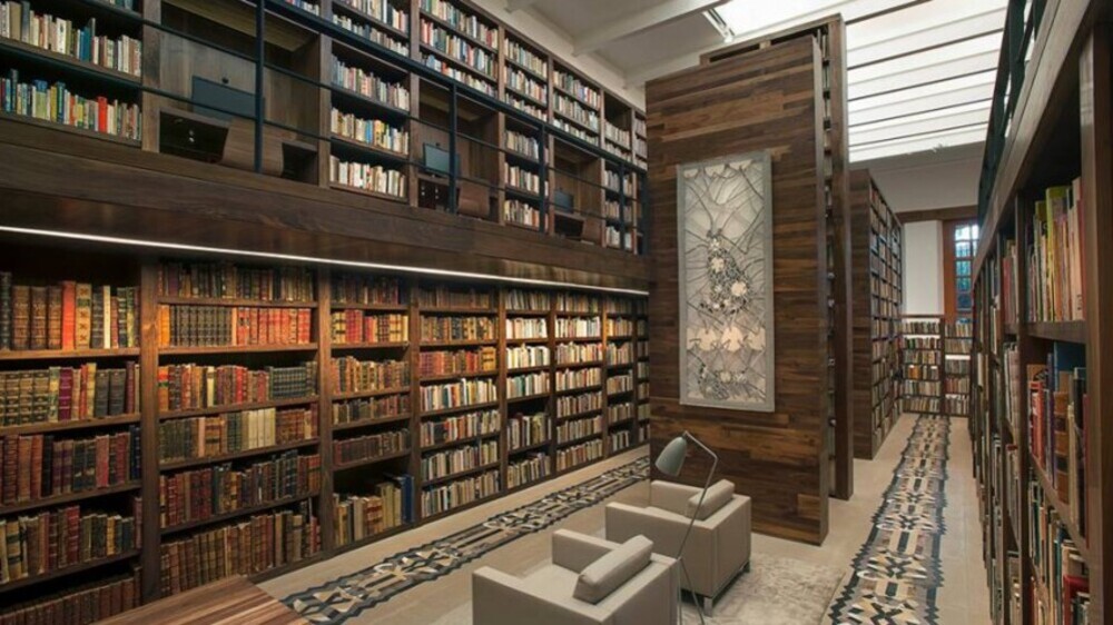 Una de las 'Bibliotecas personales' de la Biblioteca de México en la Ciudadela. 