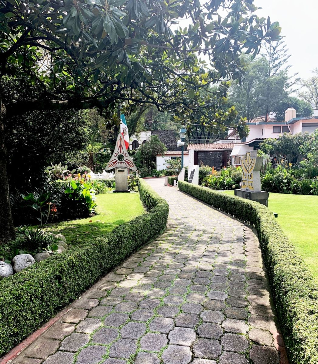 Jardines del Museo de la Acuarela en Coyoacán. 