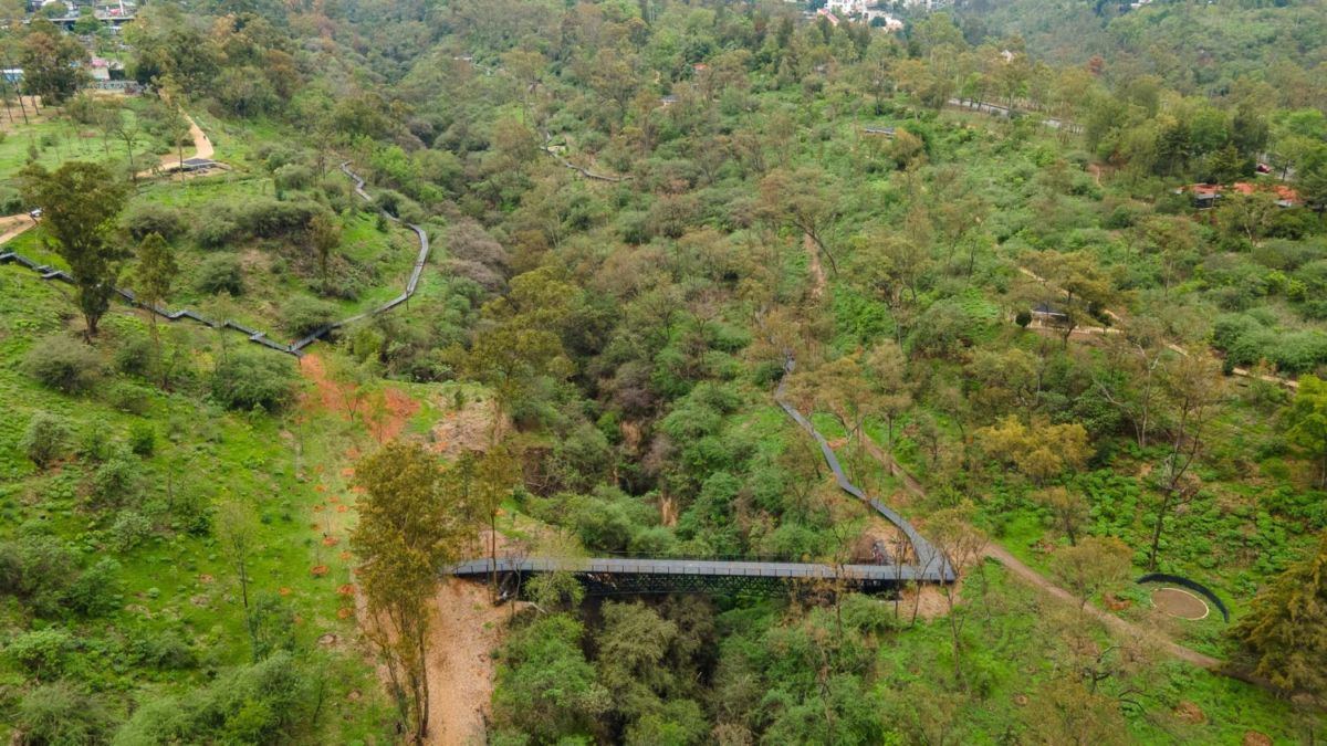 Circuito Serpientes y Escaleras en la 3ra sección del Bosque de Chapultepec. 