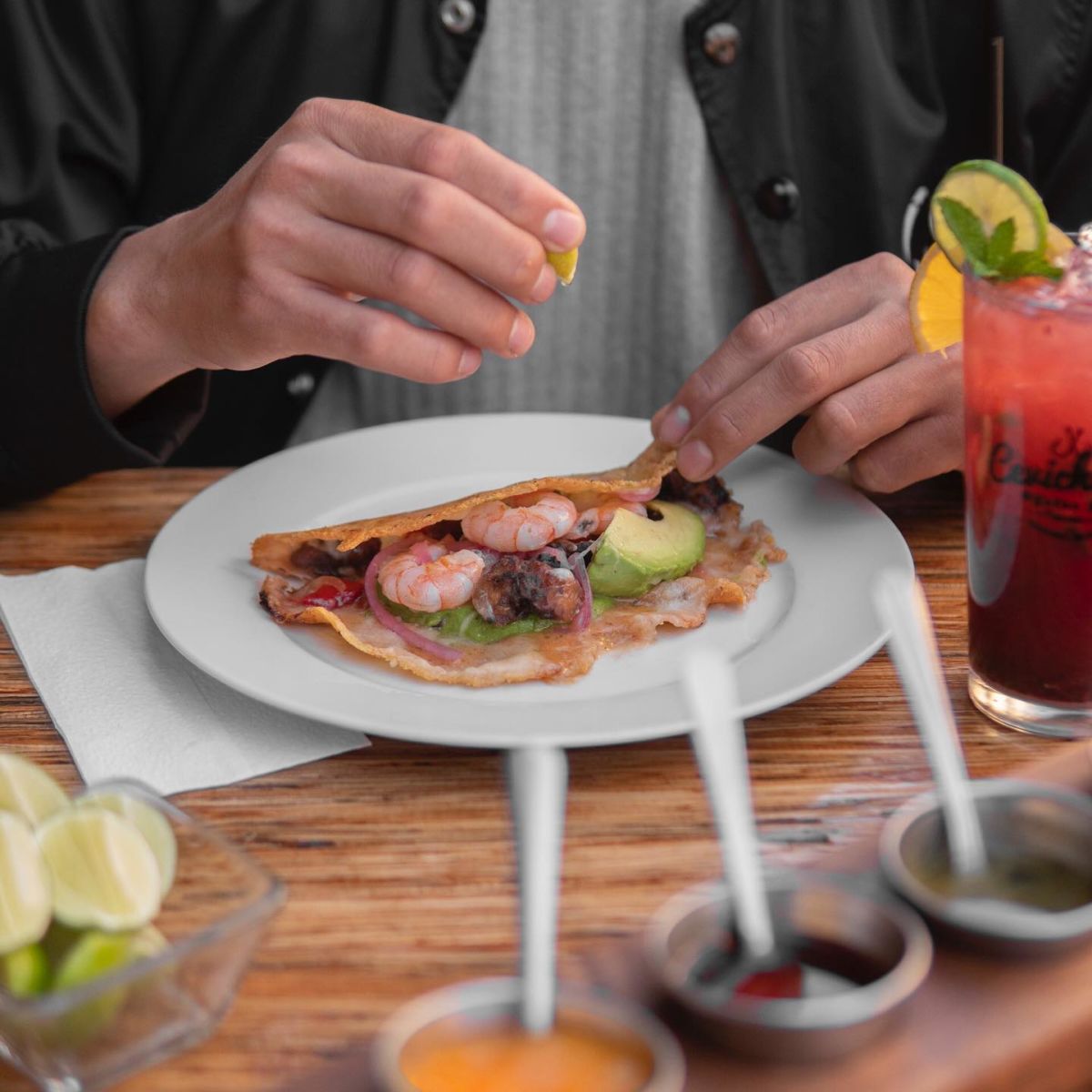 Deliciosos mariscos en Ensenada. 
