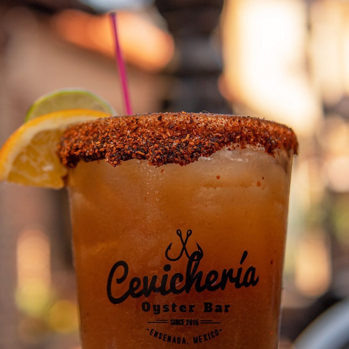 Bebidas de la casa en Cevicheria Oyster and Bar. 