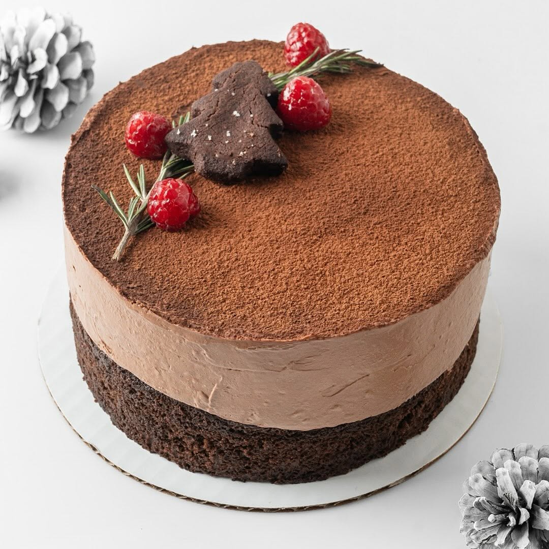 Pastel navideño de Montacometa, pastelería en Monterrey. 