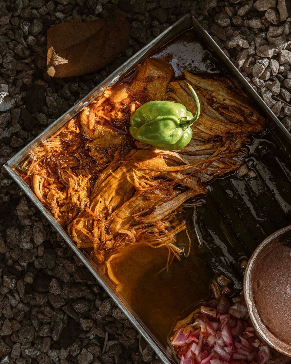 Cochinita pibil en Izamal. 