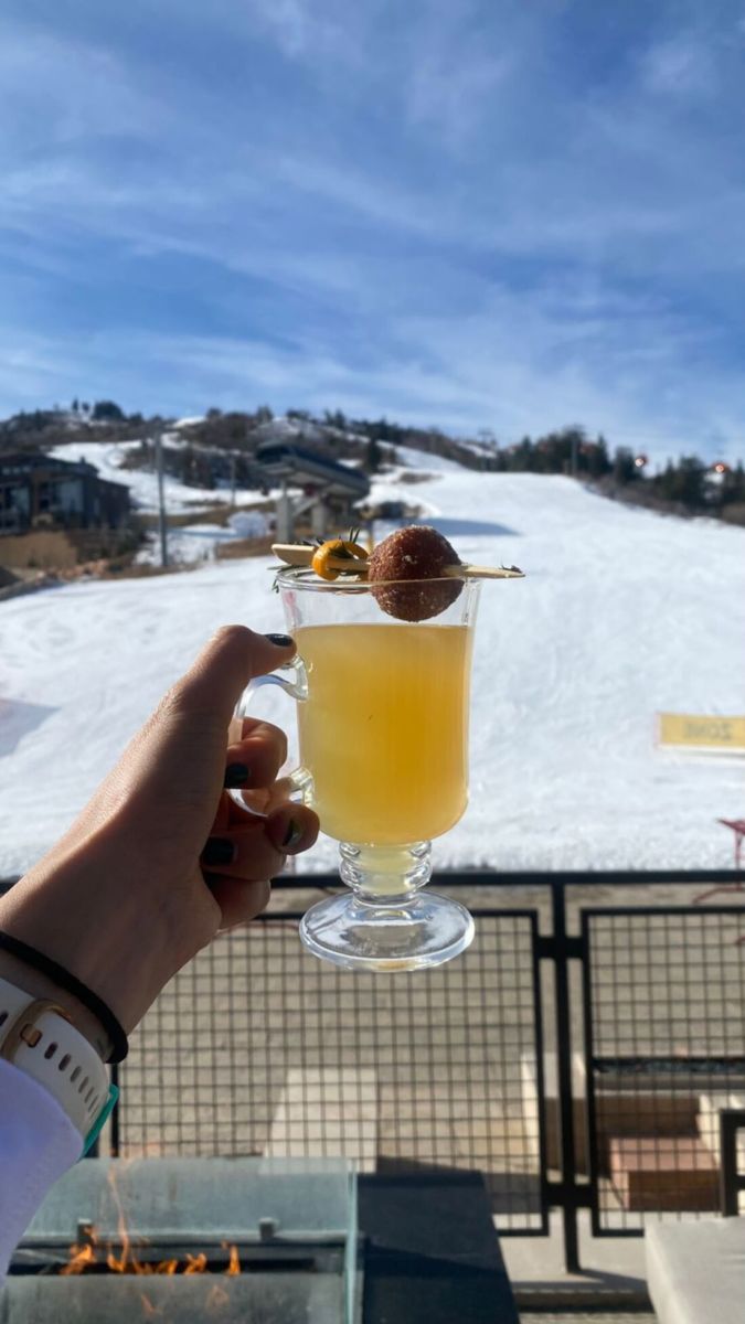 Bebida típica de invierno 'Toddy' en Park City. 