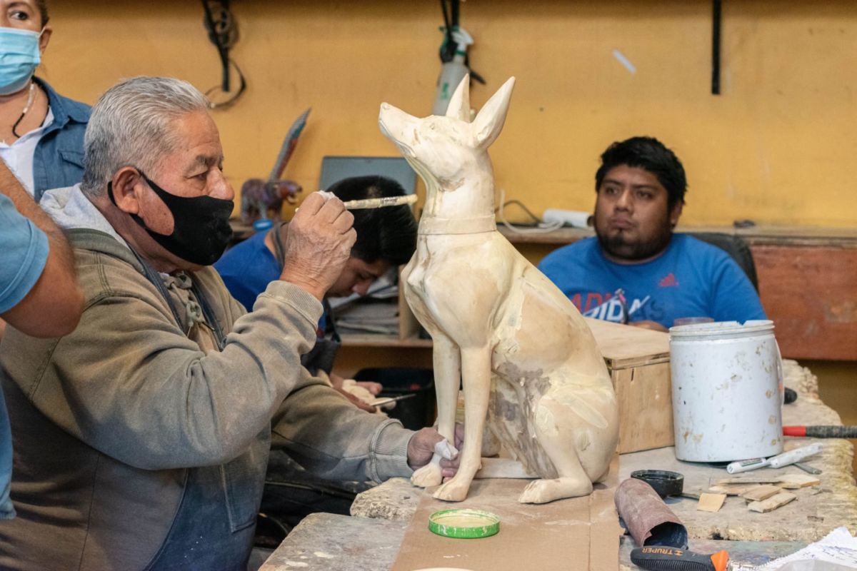 San Martín Tilcajete es un referente mundial en la producción de alebrijes. 