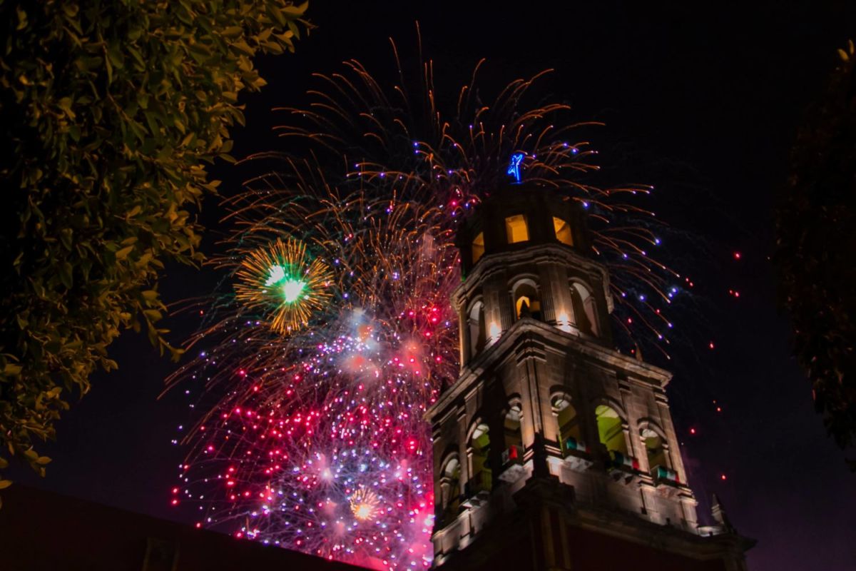 celebración de año nuevo en México