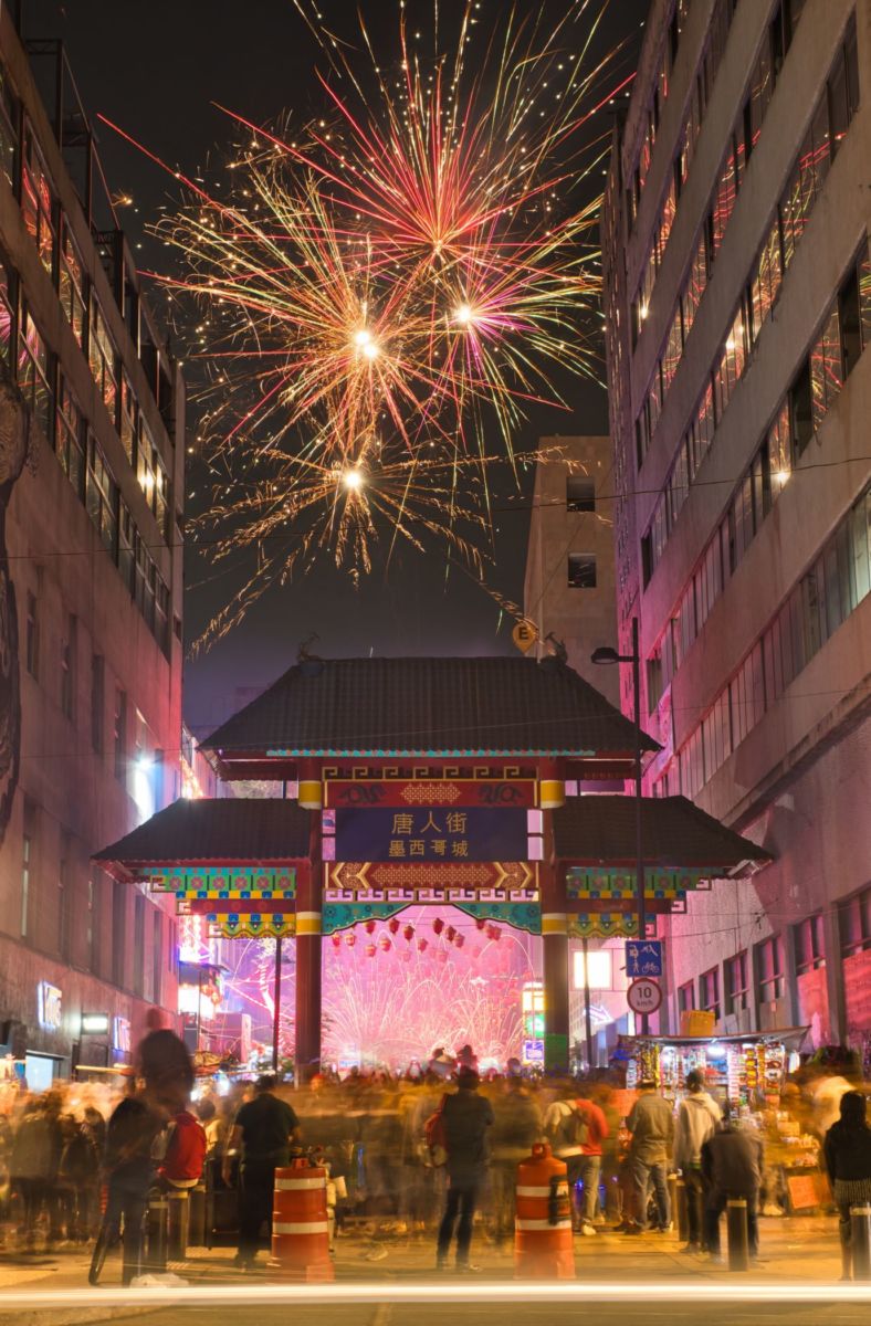 Celebración del Año Nuevo Chino en el Barrio Chino de la CDMX