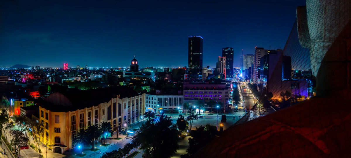 Hermosa vista desde el mirador del Monumento a la Revolución 