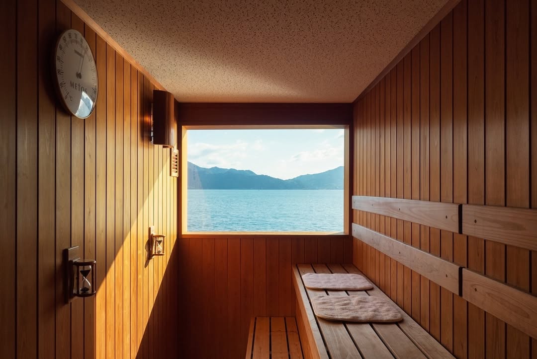 baños con vistas al mar en guntu