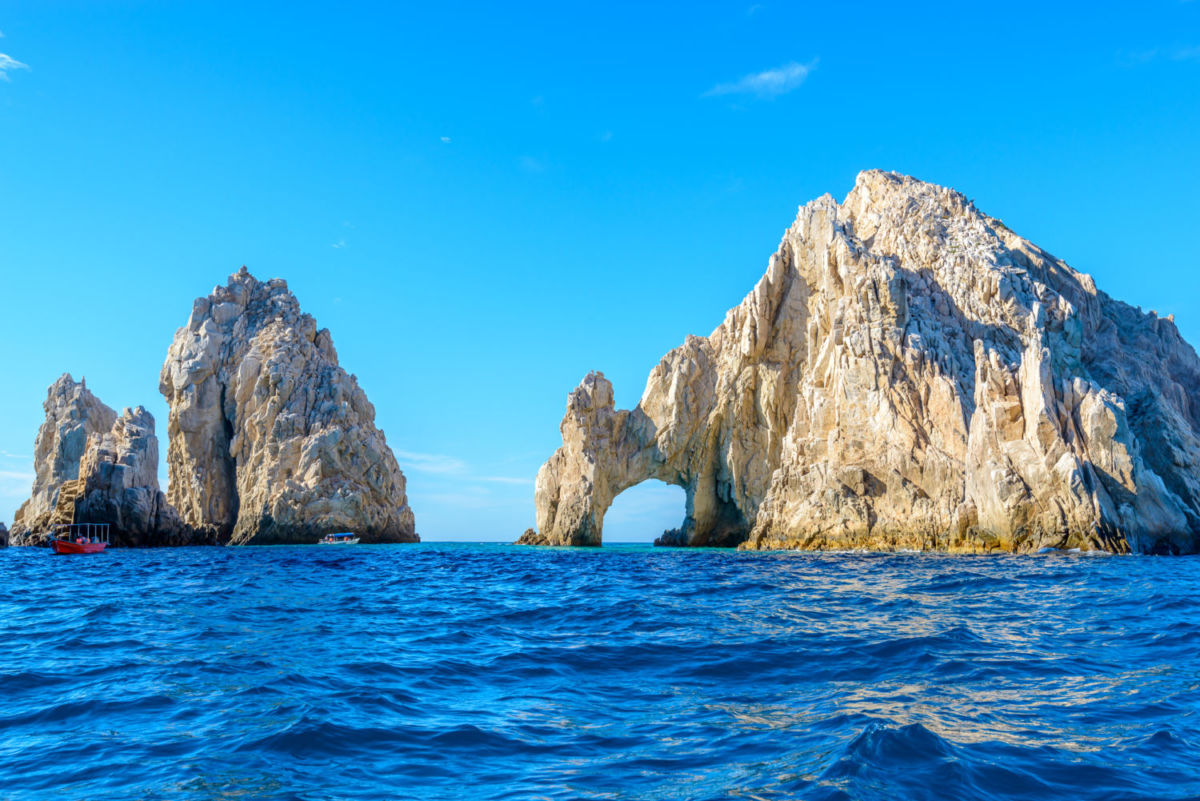 Vista de Cabo San Lucas, de los lugares más famosos del norte de México