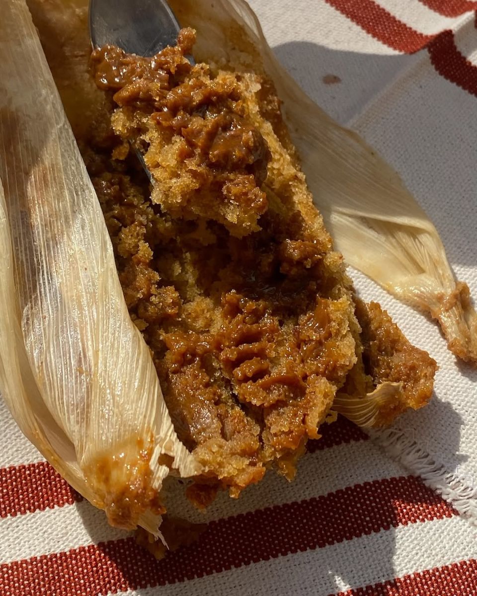 Tamal de dulce de leche