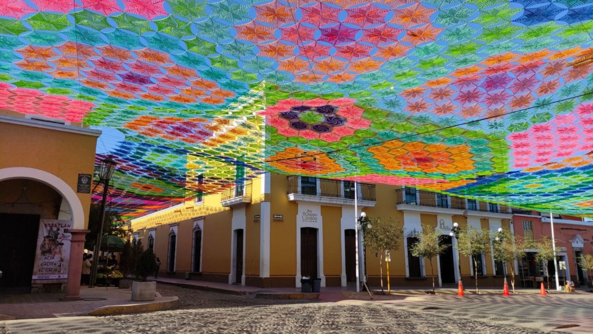 Conoce el pueblito de Jalisco con el ‘cielo’ tejido más grande del mundo