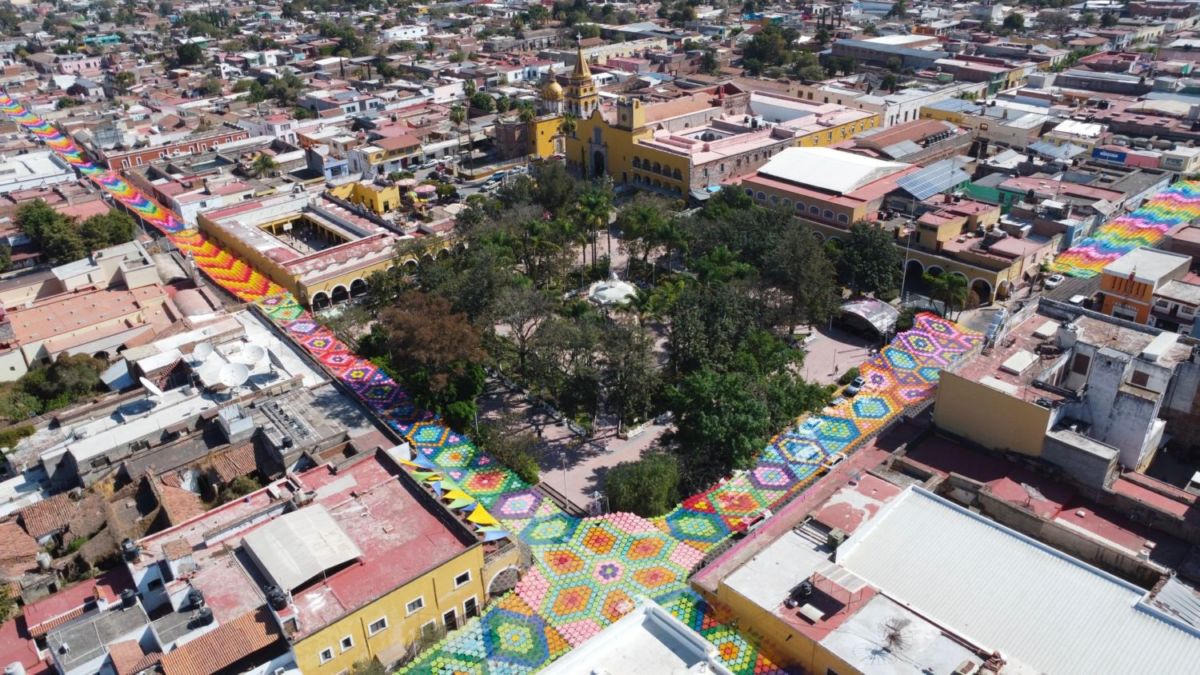 Vista panorámica del pueblito de Etzatlán en Jalisco