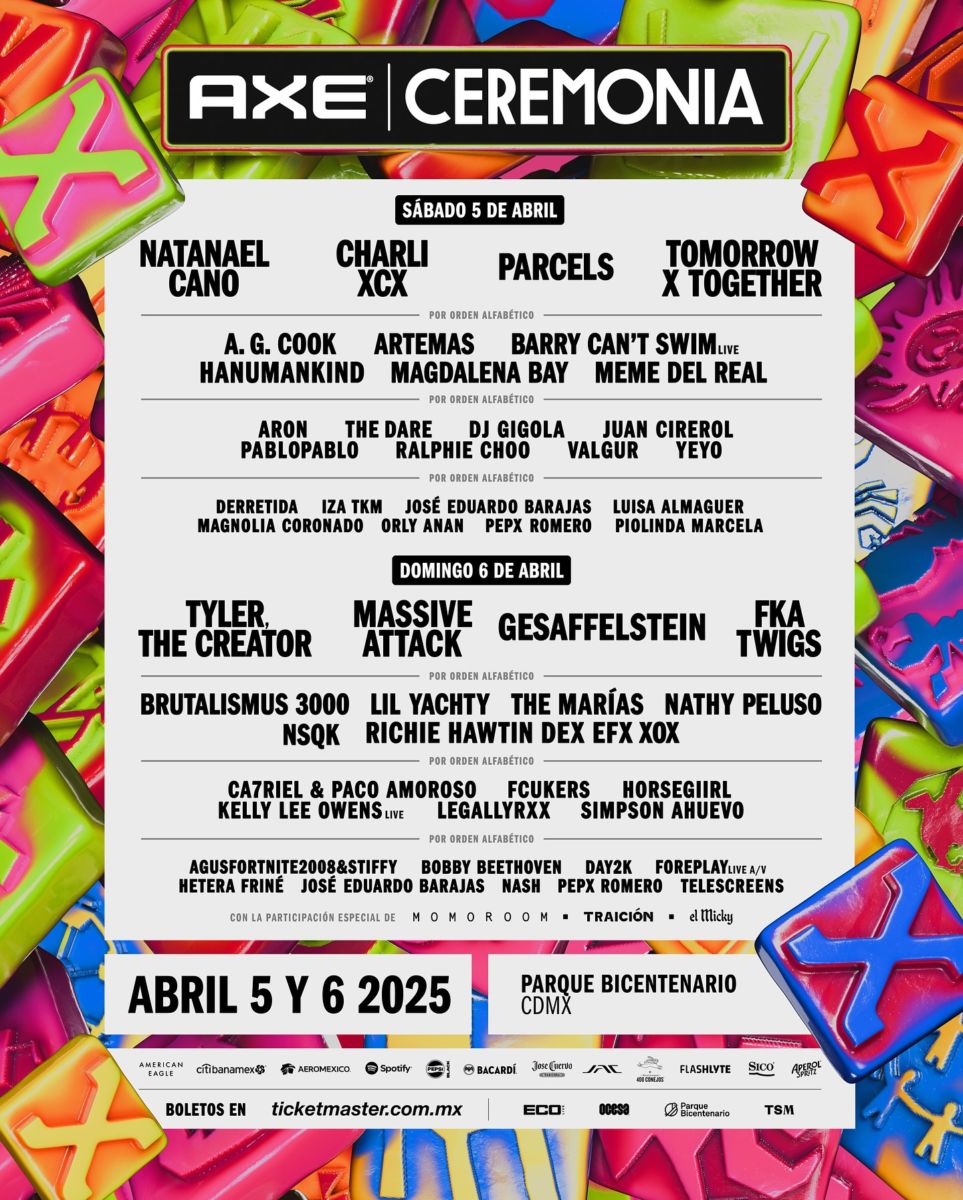 Line Up AXE Ceremonia 2025