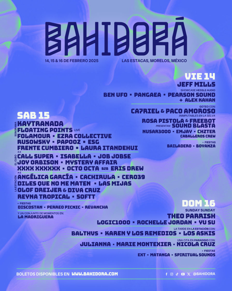 Line Up Bahidorá 2025