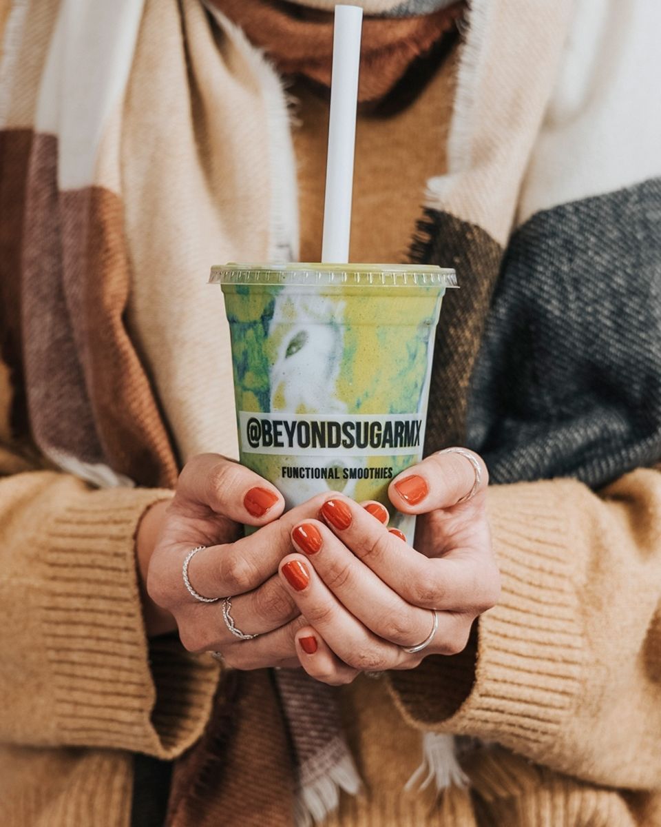 Smoothies funcionales de Beyond Sugar en CDMX. 