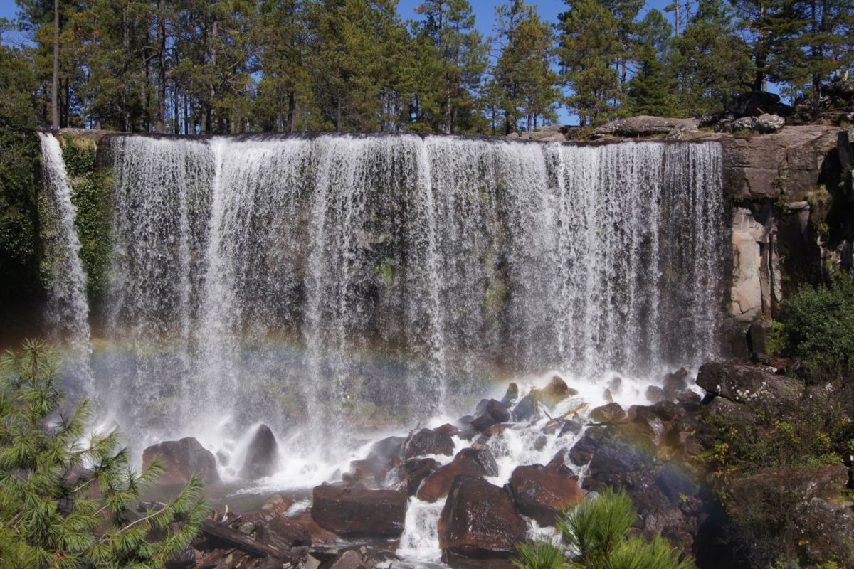 Cascada Mexiquillo es la más grande del Parque Natural Mexiquillo en Durango