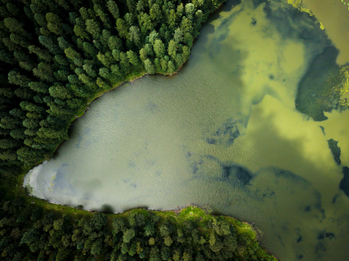 Vista aérea de Lagunas de Zempoala 
