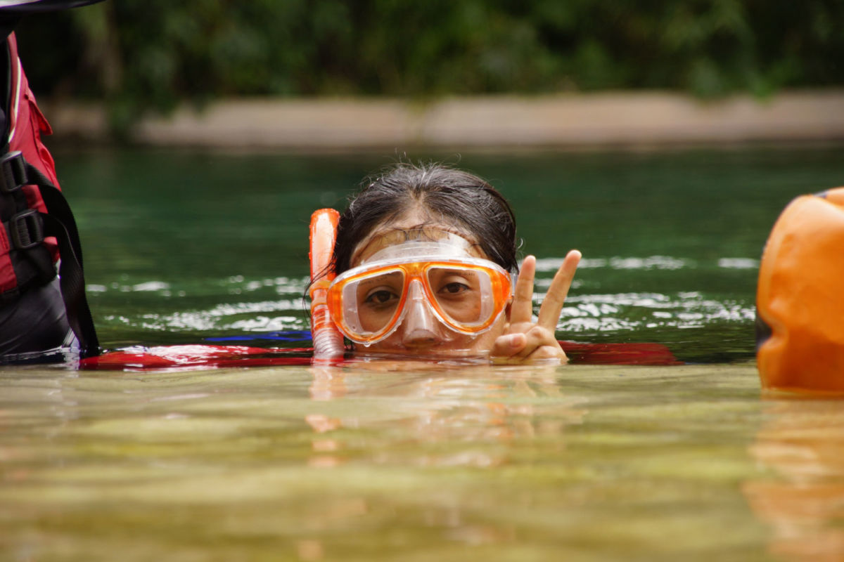 En El Borbollón se puede nadar y practicar deportes acuáticos 