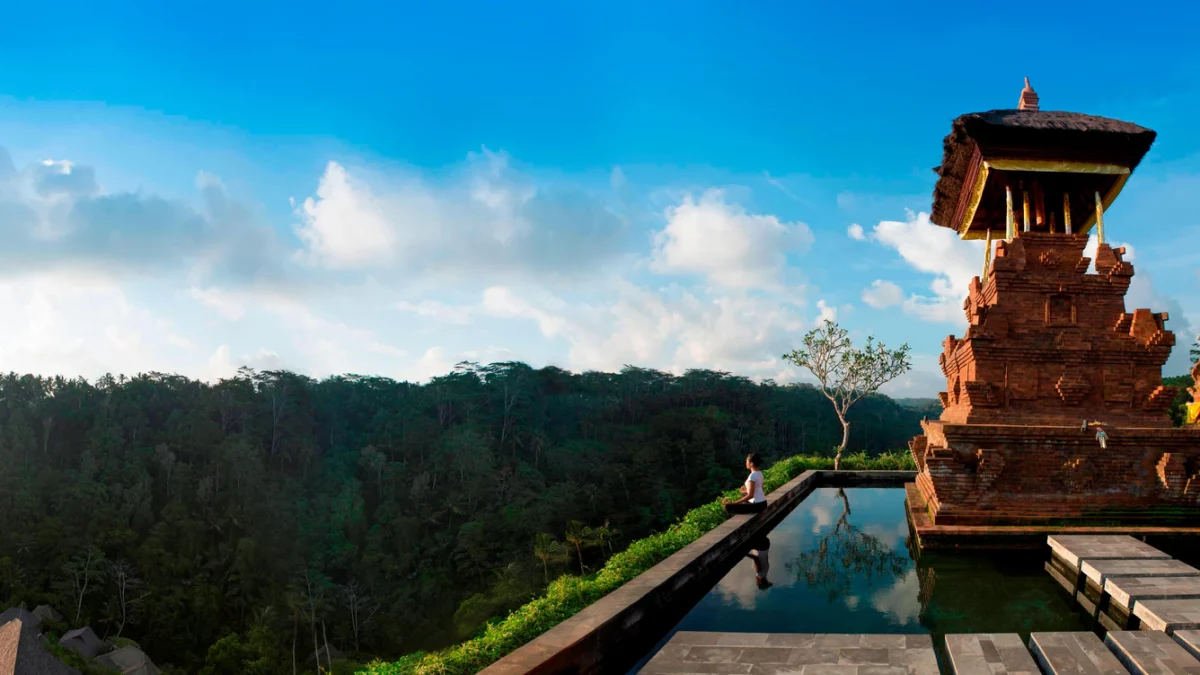templo de meditación en el spa de Mandapa Ritz Carlton