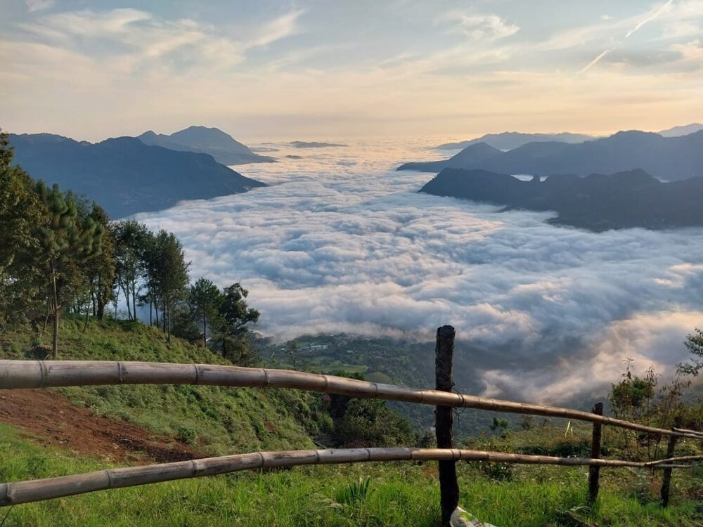 'Mar de nubes' un espectáculo natural en el Pueblo Mágico de Pahuatlán