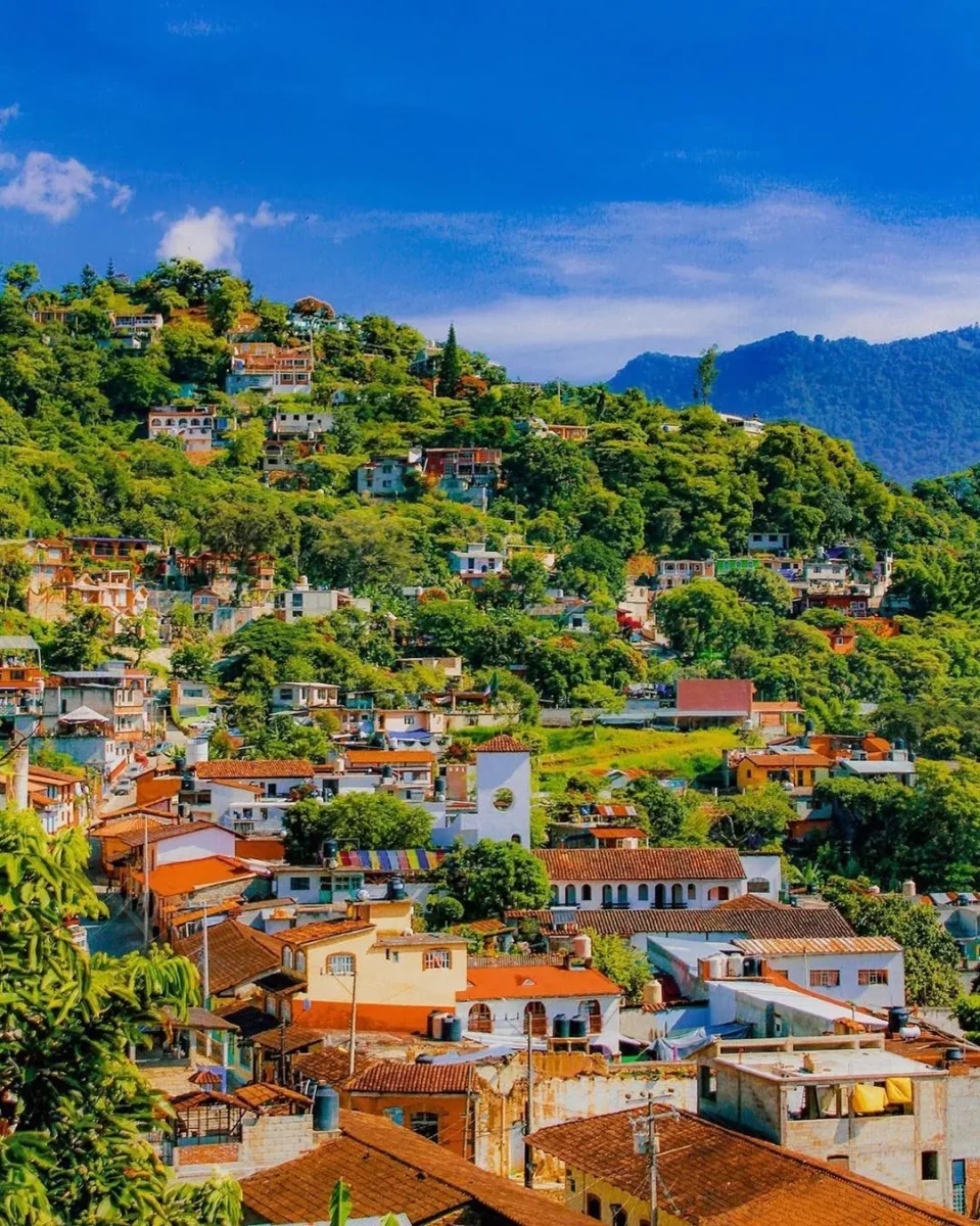Casitas del Pueblo Mágico de Pahuatlán en Puebla 