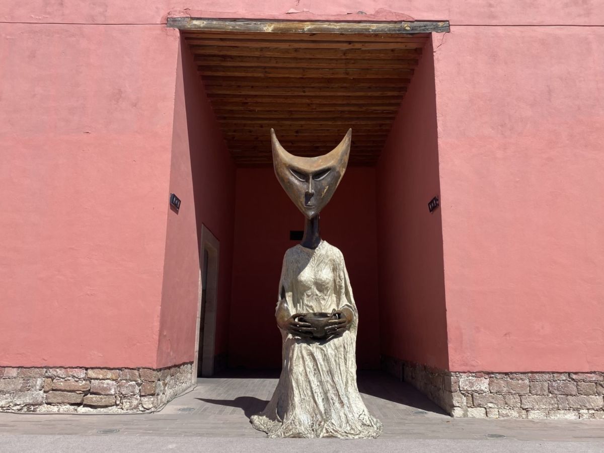 Escultura de Leonora Carrington en su museo, en San Luis Potosí 