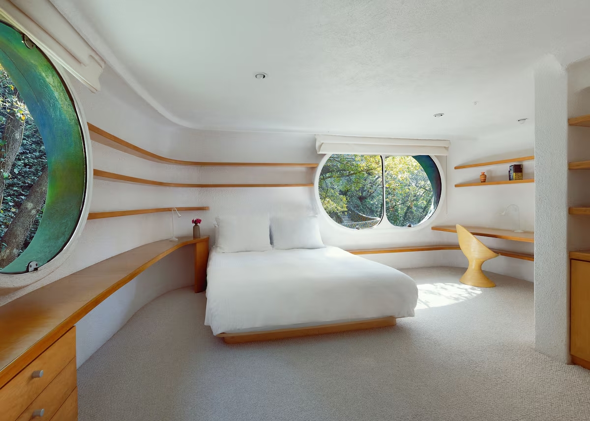 Habitaciones del Nido de Quetzalcóatl con vistas a los jardines