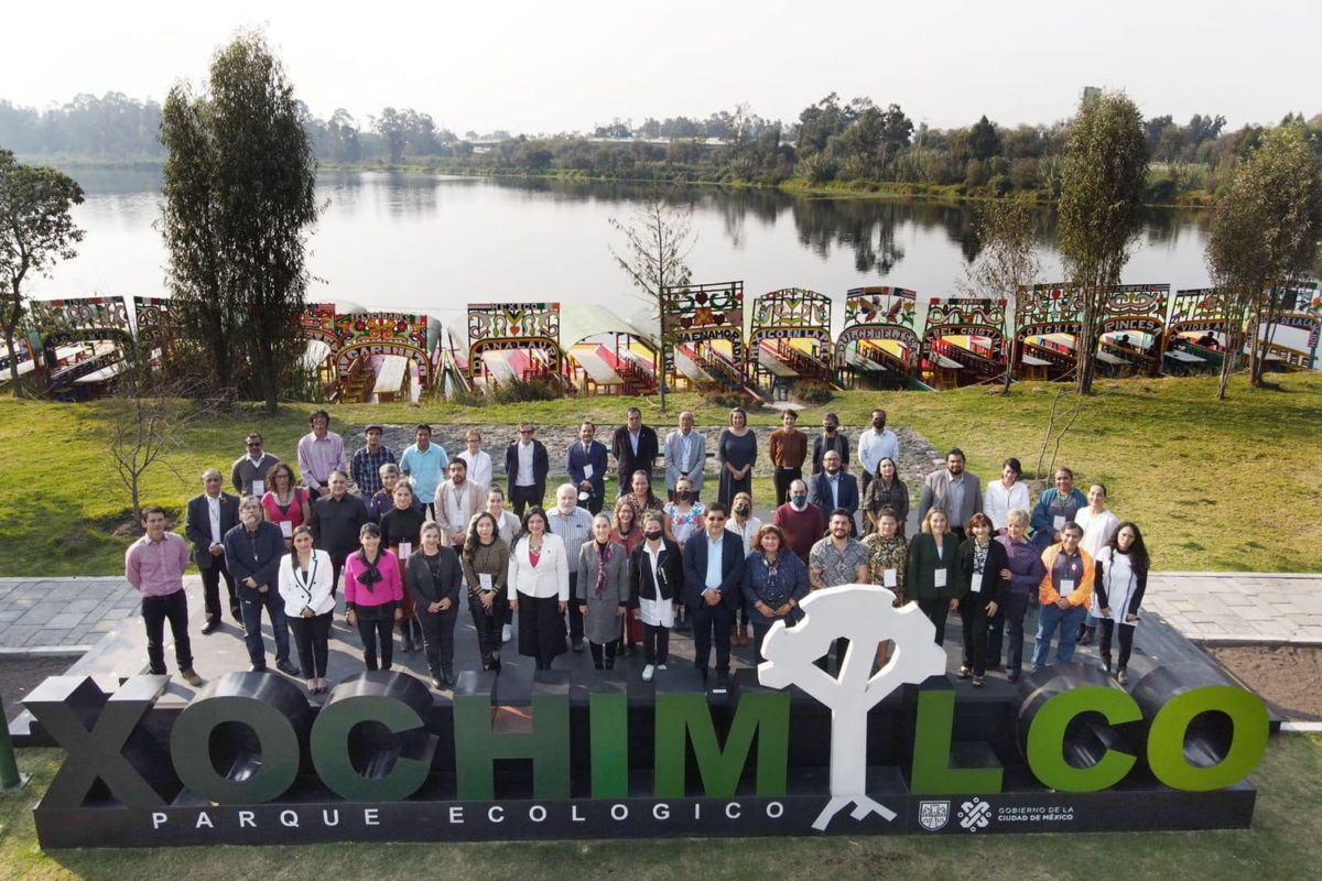 Trajineras en el Parque Ecológico de Xochimilco 