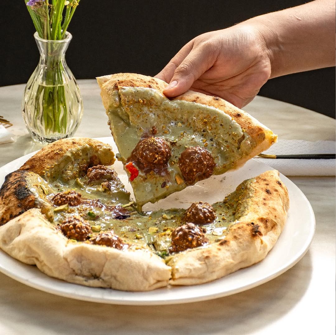 Pizza de pistache 