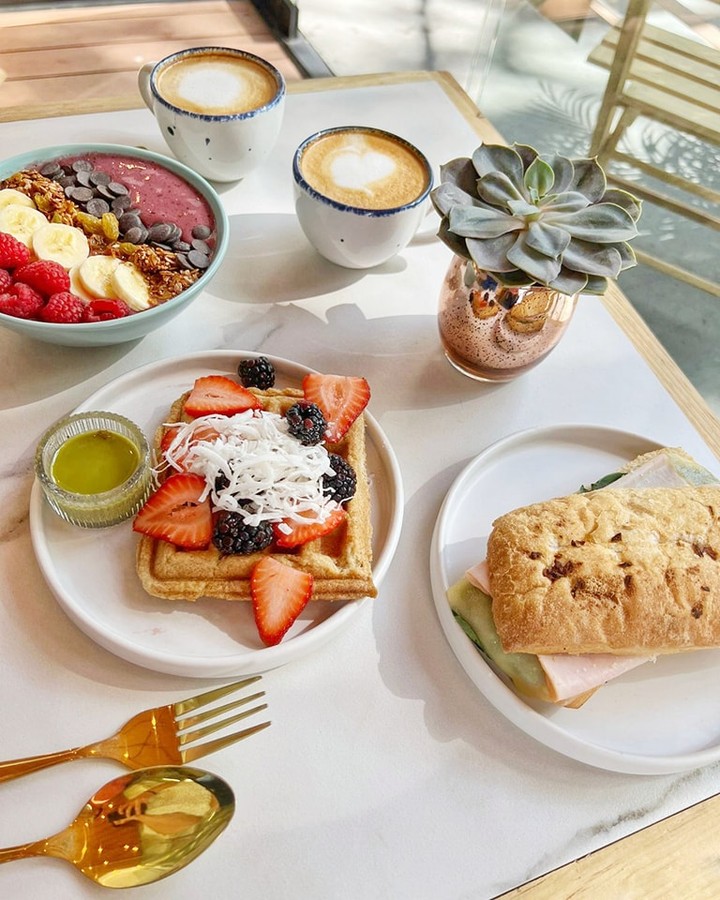 Brunch con amigas en la colonia Napolés. 