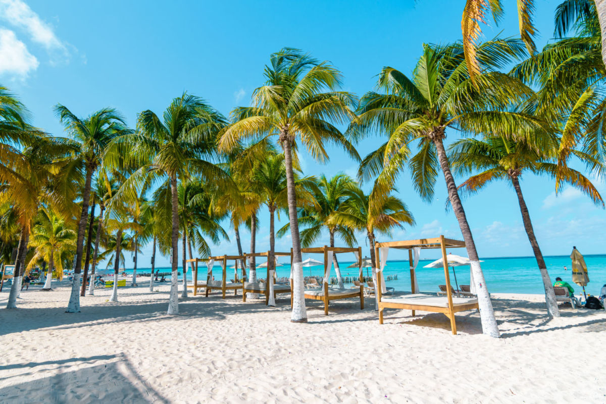 Playas tranquilas en Isla Mujeres 